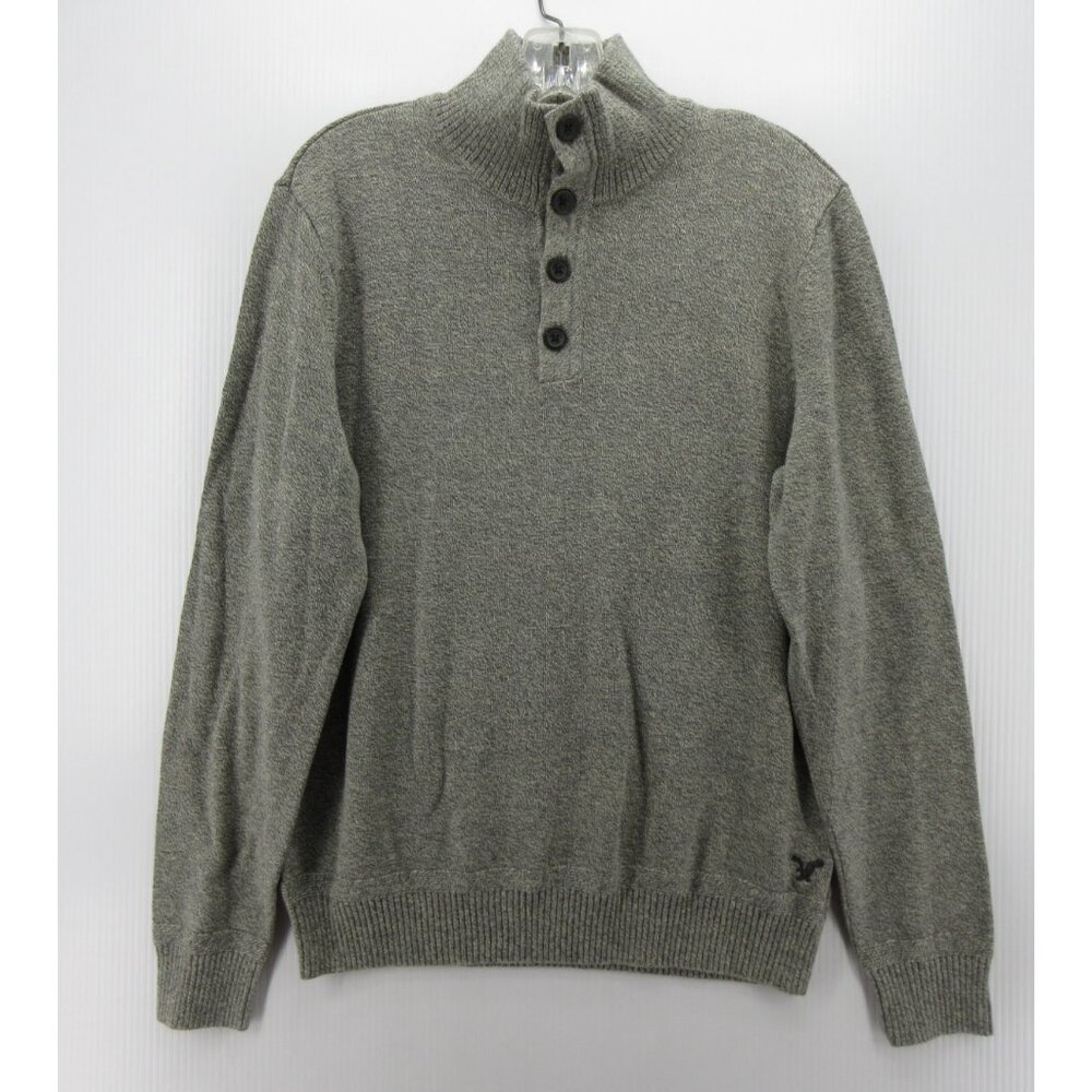 American Eagle Sweater Medium Henley Pullover Classic Fit Cotton NEW